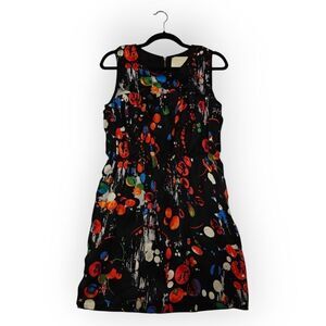 3.1 Phillip Lim Silk Black and Red Pleated Mini Sundress Sz 4